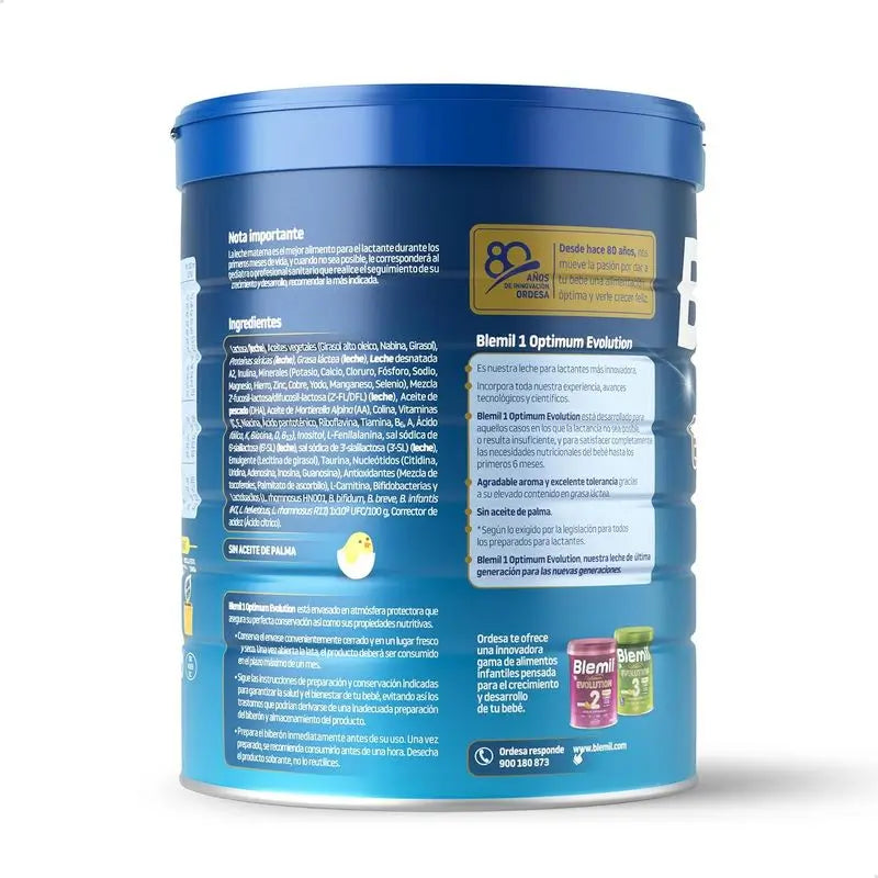 BLEMIL Optimum Evolution 1 Leche de Inicio, 800 gr - ORDESA