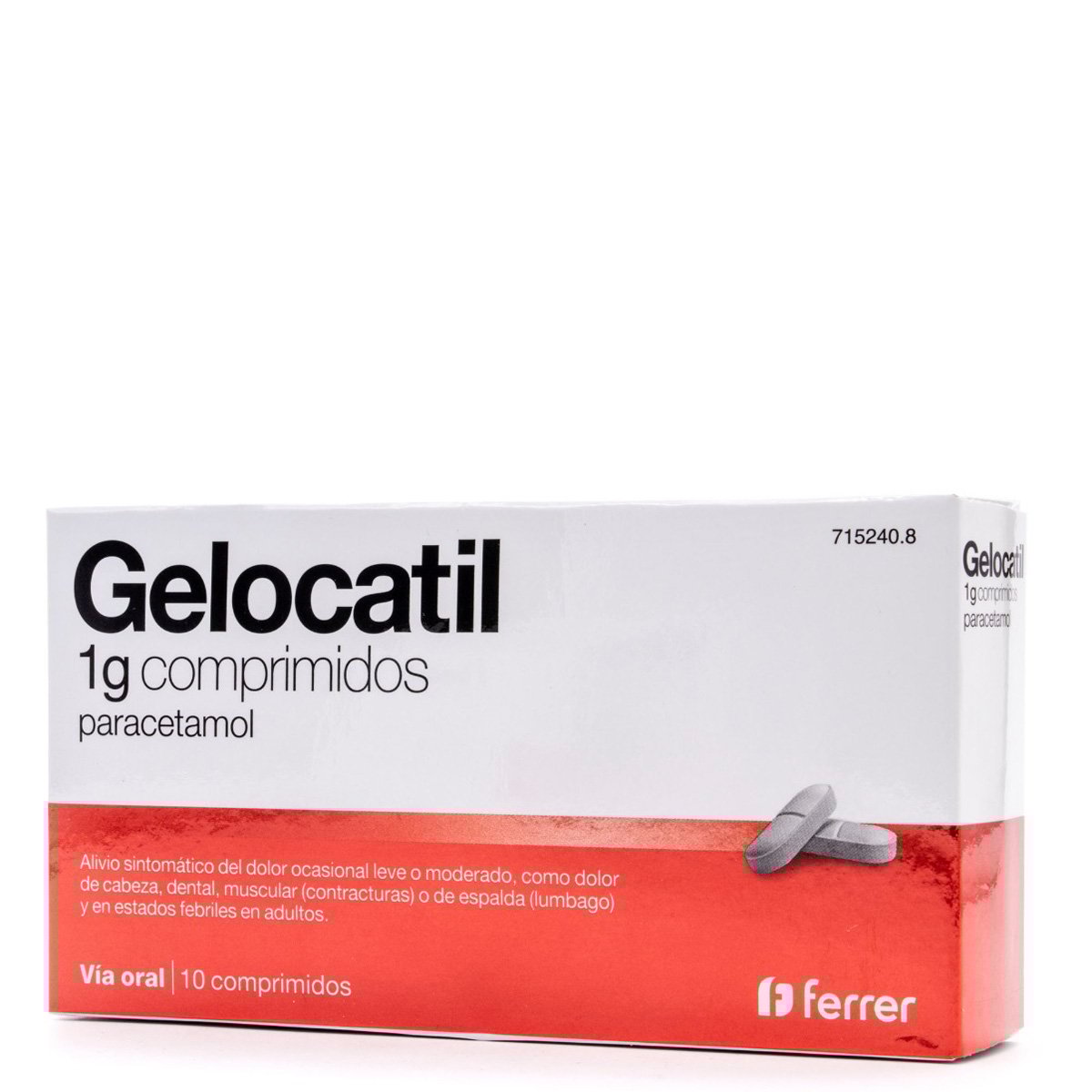 GELOCATIL 1g, 10 Comprimidos - FERRER